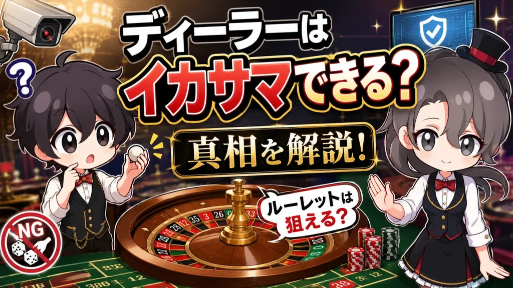 カジノディーラー、イカサマ、できる、できない