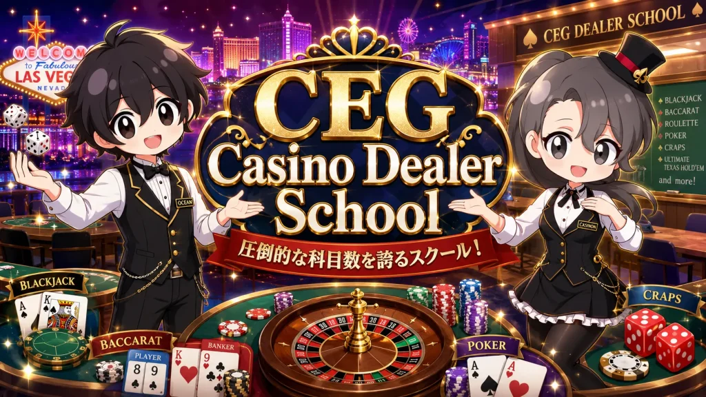 CEG Casino Dealer School、カジノ、ディーラー、紹介