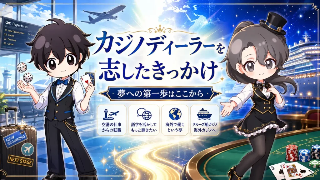 カジノディーラー、きっかけ、