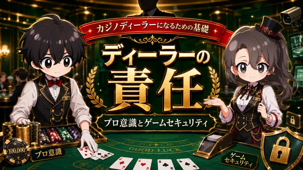 カジノディーラー、基礎、お客様、責任