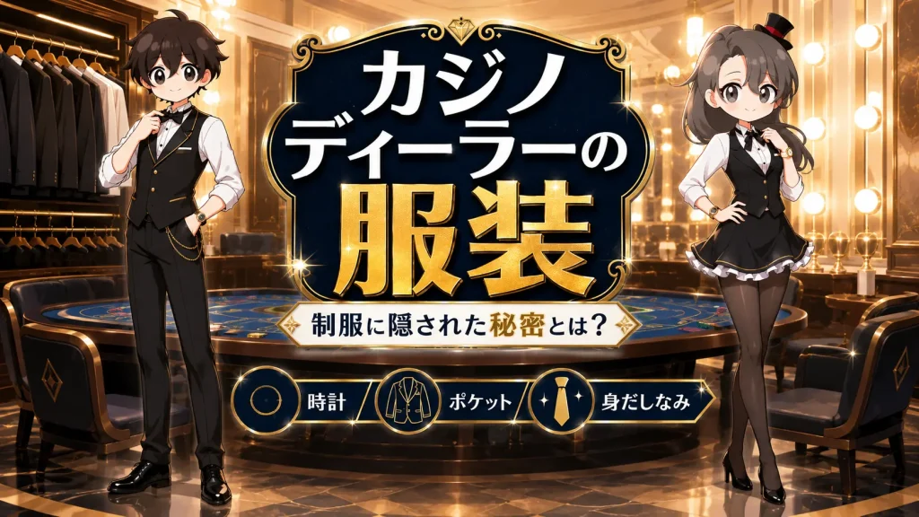 カジノディーラー、基礎、ドレスコード、服装