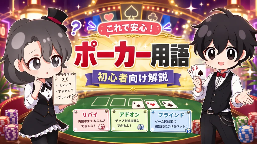 ポーカー、用語、解説、初心者