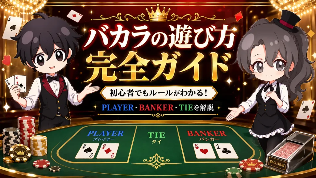 バカラ、カジノ、遊び方、ルール、ディーラー