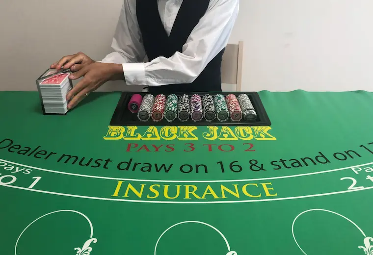 ブラックジャック、ディーリング、テーブル、オープン、blackjack、dealing、table、open