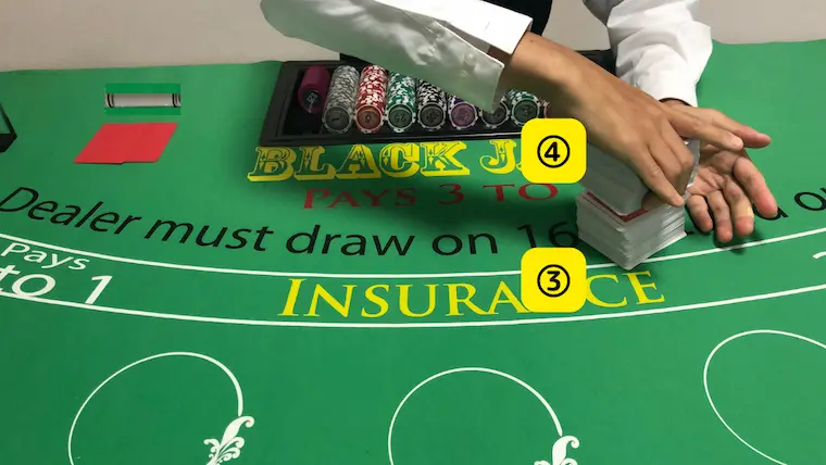 ブラックジャック、ディーリング、テーブル、シャッフル、blackjack、dealing、shaffule