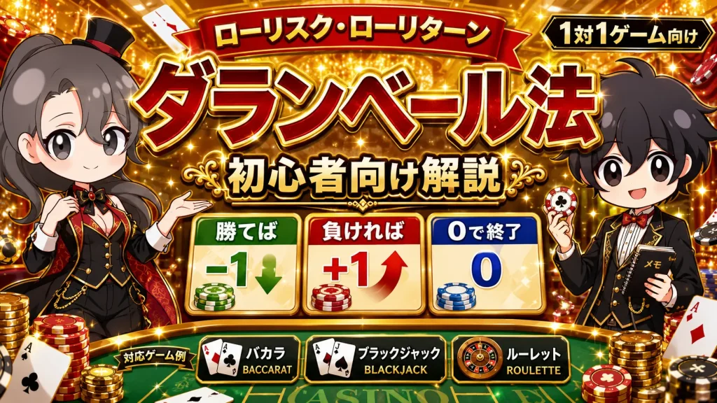 ダランベール、ダランベール法、カジノ、賭け方、ベッティング、システム