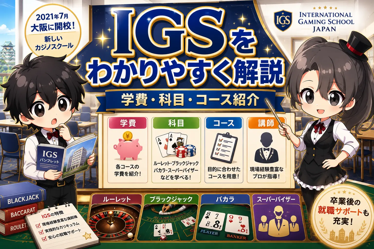 IGS、インターナショナルゲーミングスクール、カジノ、スクール、カジノスクール