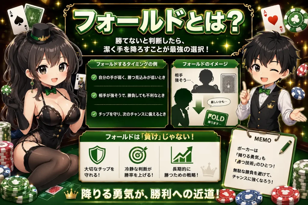 ポーカー、フォールド、用語