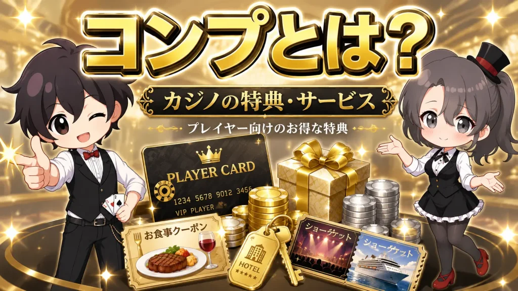 カジノ、コンプ、casino、comps、complimentary、特典