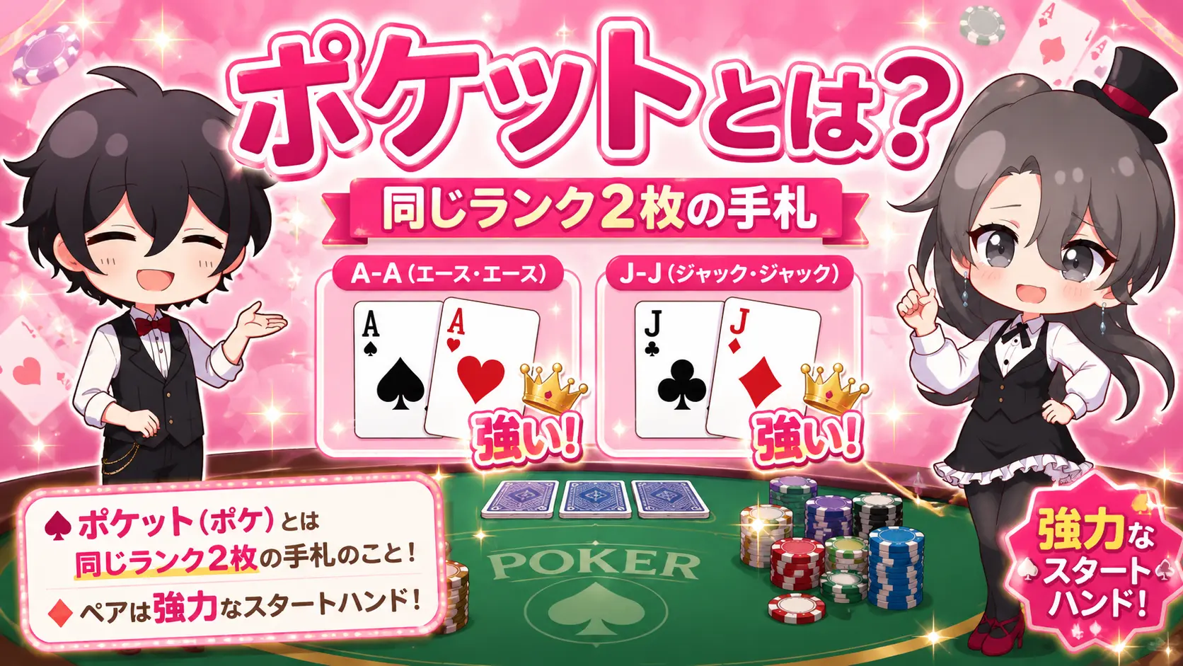 ポーカー、カジノ、ポケット、ポケ