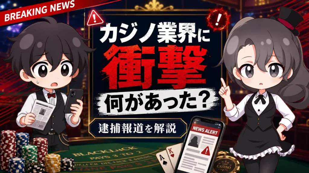 カジノ、ディーラー、IRGIJapan、片桐ロッキー寛士、片桐寛士、逮捕