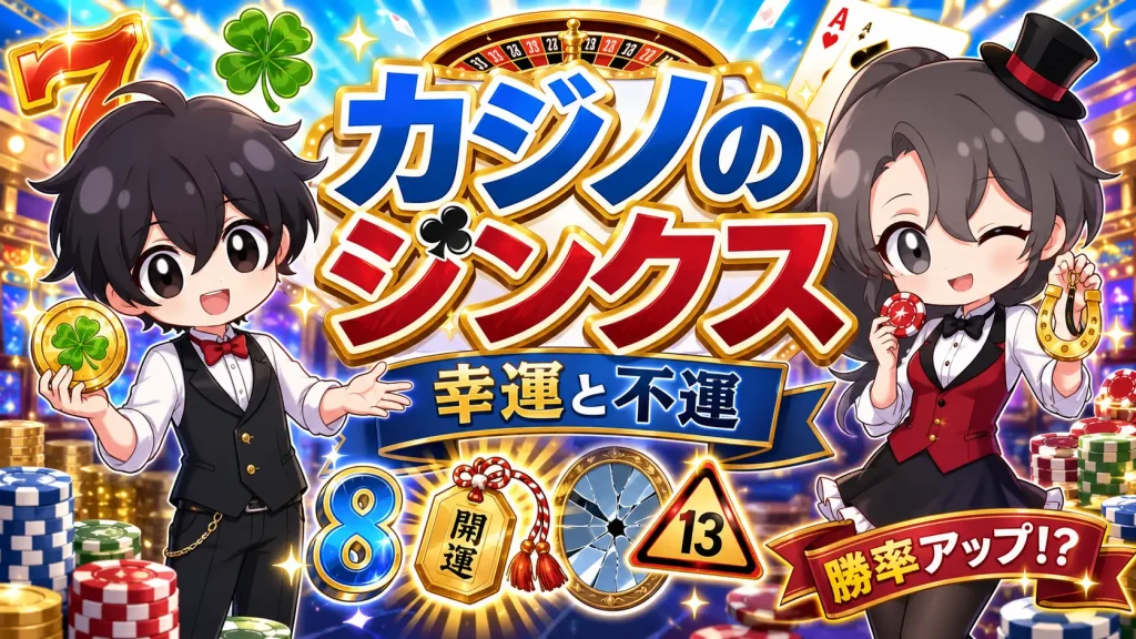 カジノ、ジンクス、幸運、不運