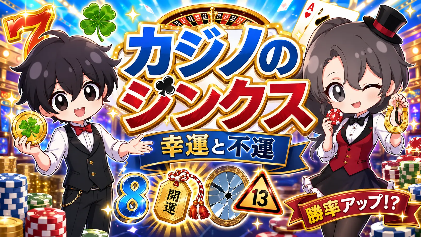 カジノ、ジンクス、幸運、不運