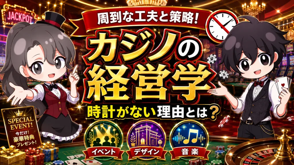 カジノ、イベント、デザイン、建築、策略、時計、音楽、経営、工夫