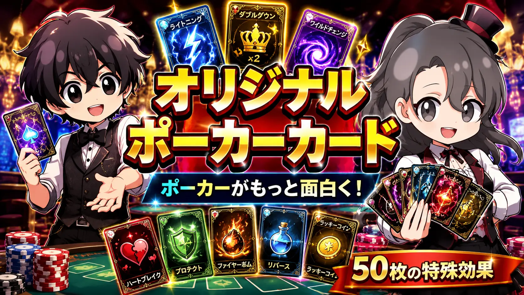 カジノ、casino、ディーラー、dealer、ポーカー、テキサスホールデム、オリジナル、カード、DIY、トレーディングカード、プレイングカード