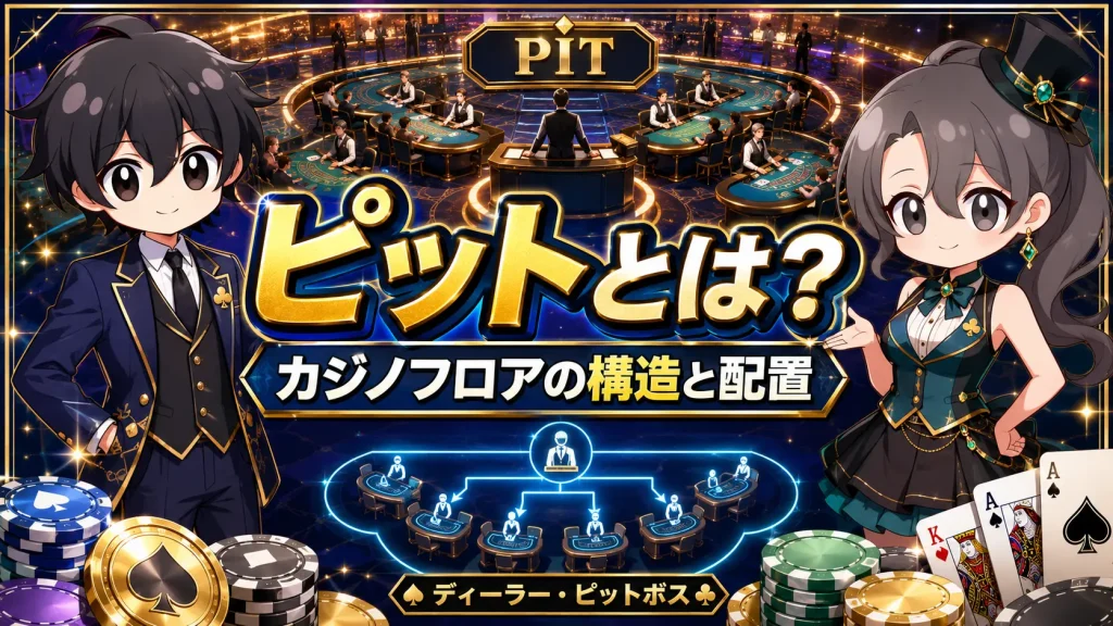 カジノ、casino、ピット、pit、ピットボス、フロアパースン