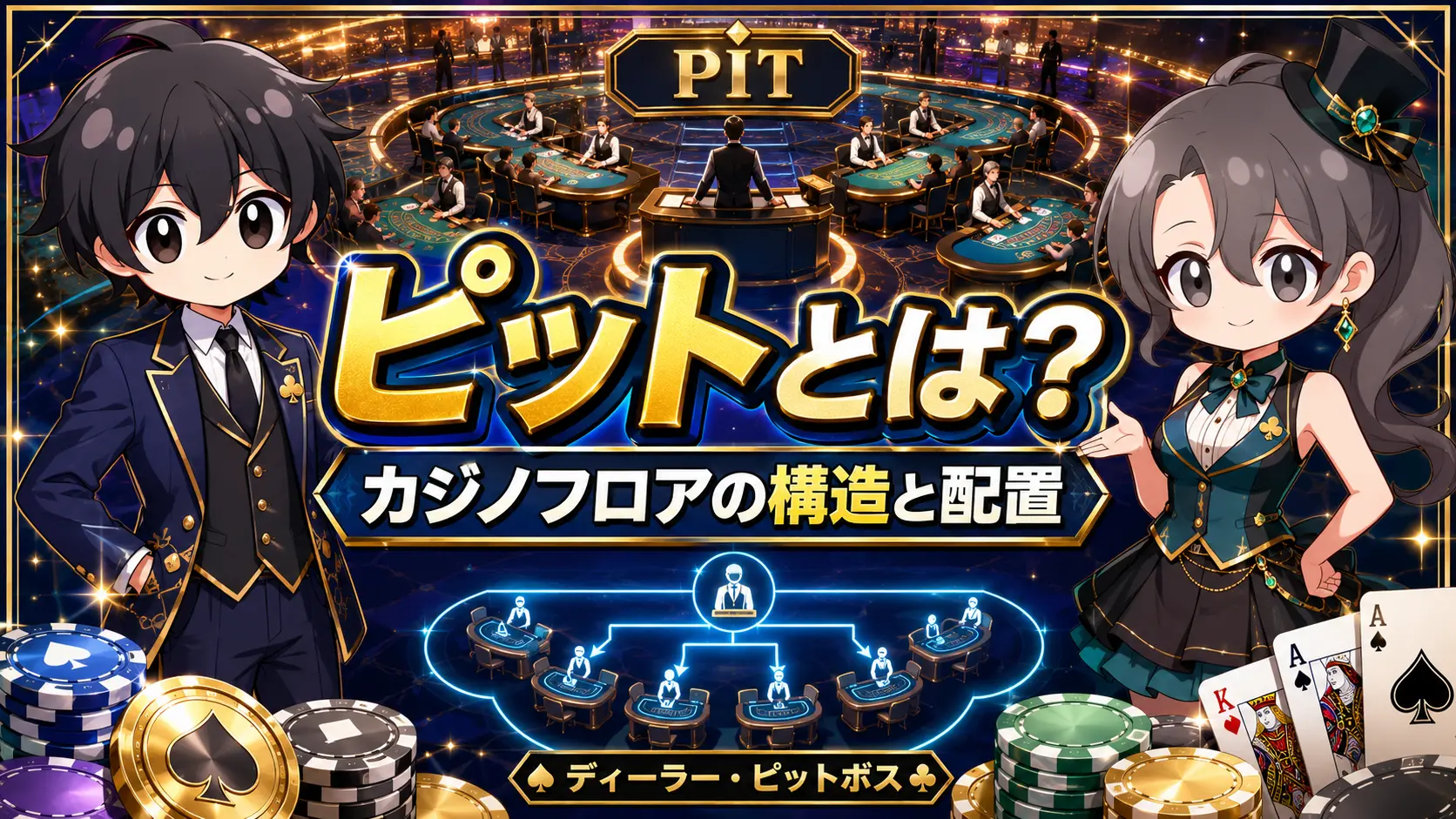 カジノ、casino、ピット、pit、ピットボス、フロアパースン