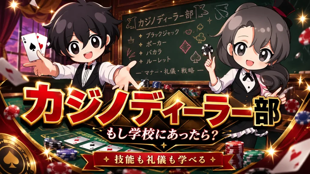 カジノディーラー、カジノディーラー部、学校 、教育 、スキル