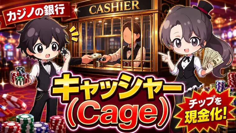 キャッシャー, Cage, カジノ, 両替