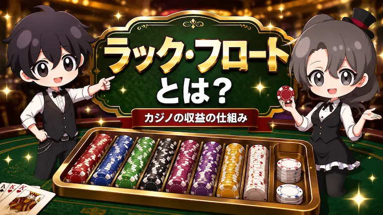 カジノディーラー,ラック,フロート,ラックとフロートの違い,カジノ用語,チップ