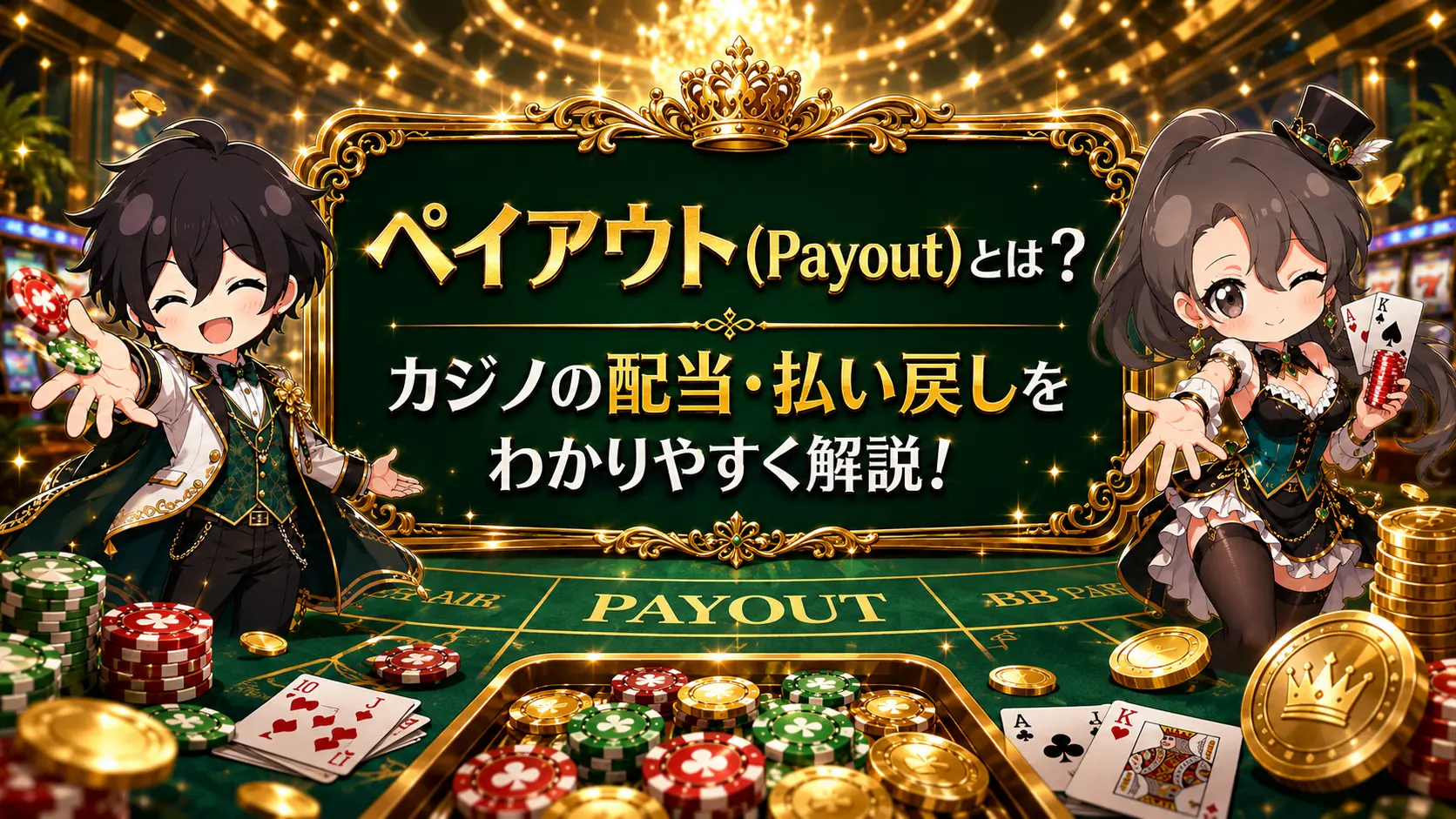 ペイアウト Payout カジノ用語 配当 払い戻し オッズ RTP ハウスエッジ カジノディーラー