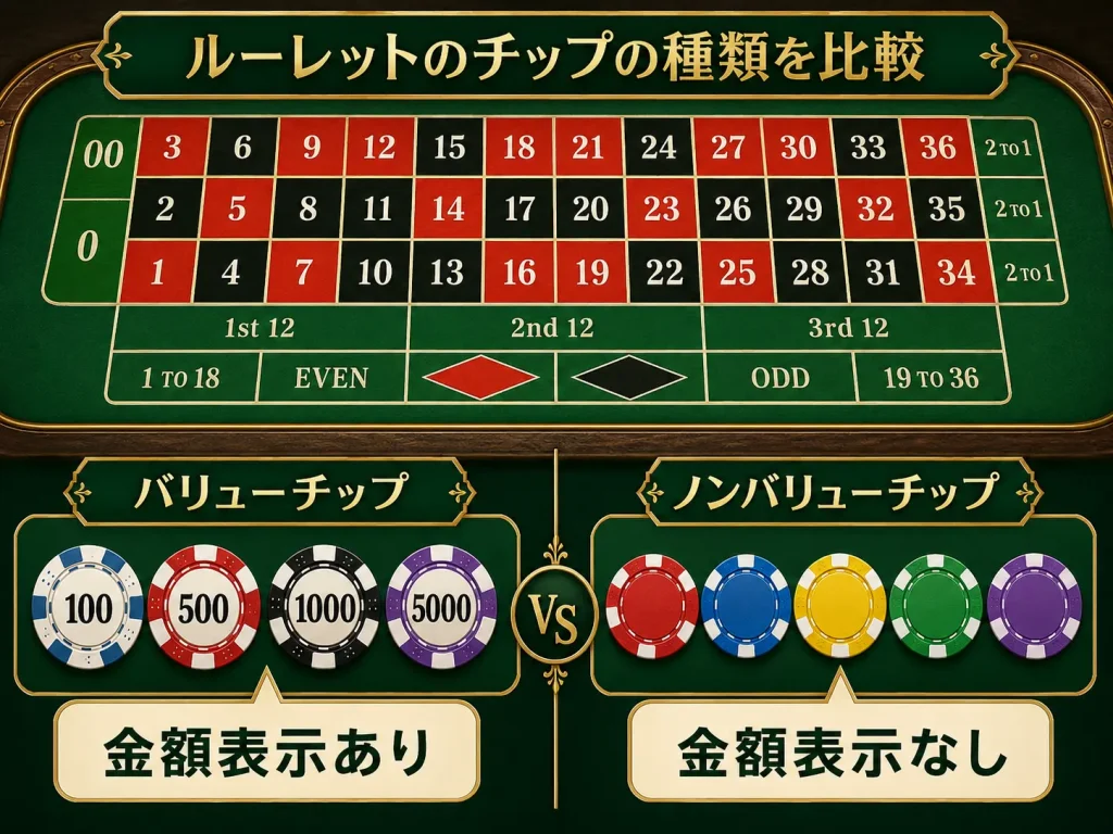 ルーレット,ルーレットディーリング,カジノディーラー,キャッシュチェンジ,カラーチェンジ,カラーアップ,ノンバリューチップ,バリューチップ,カジノチップ,ゲームプロテクション